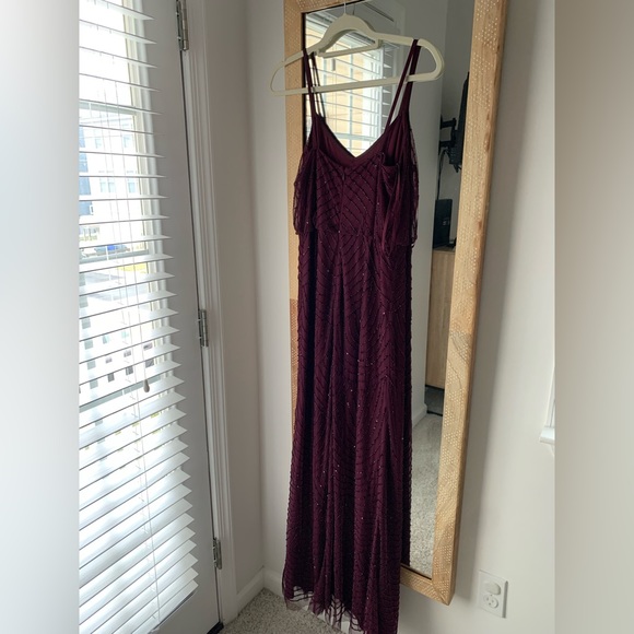 NWT adrienna papell art deco blouson beaded gown - Picture 8 of 10